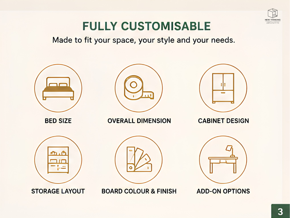 Custom Murphy Bed | Wall Bed with Storage & Desk | Made to Measure