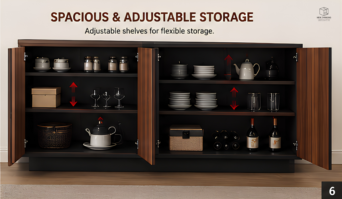 Solid Wood Multi-Purpose Storage Cabinet | Shoe Cabinet | Sideboard | Tea Cabinet