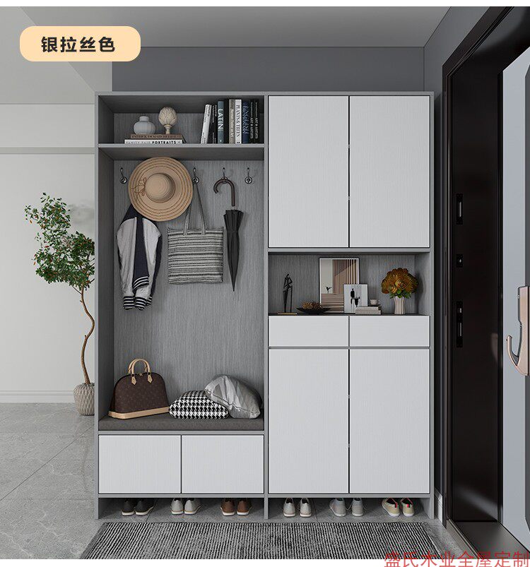 定制入户鞋柜家用门口玄关门厅柜现代简约小户型储物柜收纳装饰柜